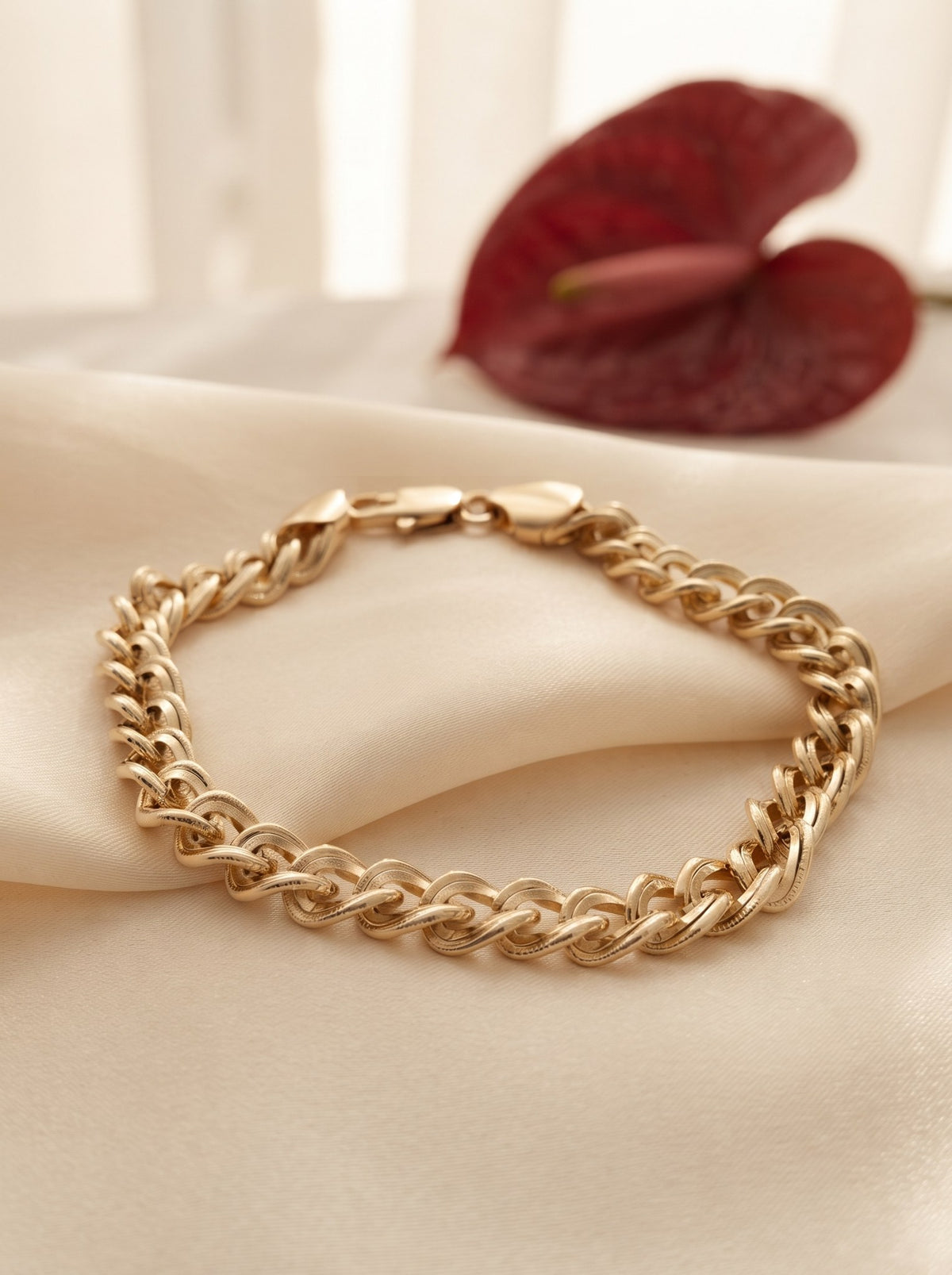 Pulsera Eslabones Gruesa Dorado · Lifestyle · Anturia