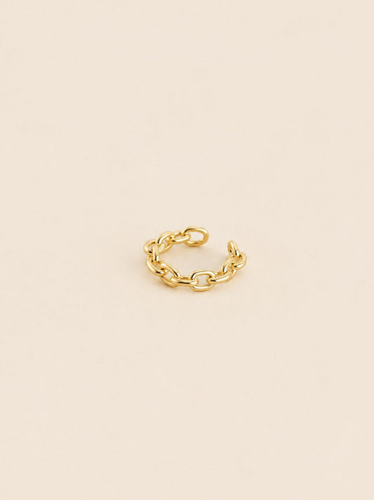 Earcuff Eslabones Dorado · Hero · Anturia