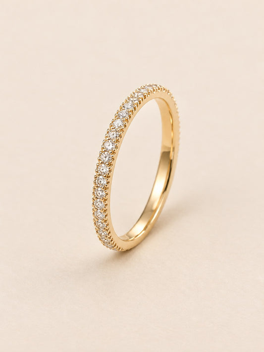 Anillo Microcircones Dorado · Hero · Anturia