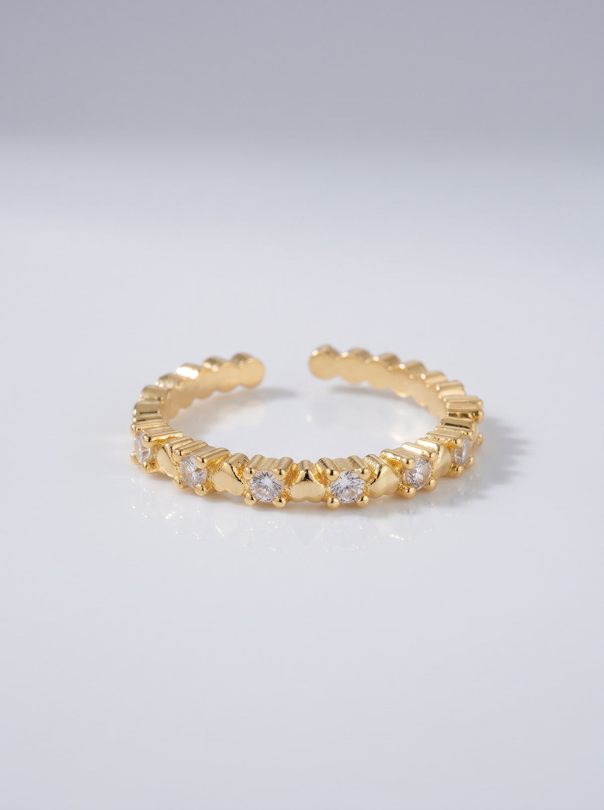 Anillo Microcircones Cristal · Macro · Anturia