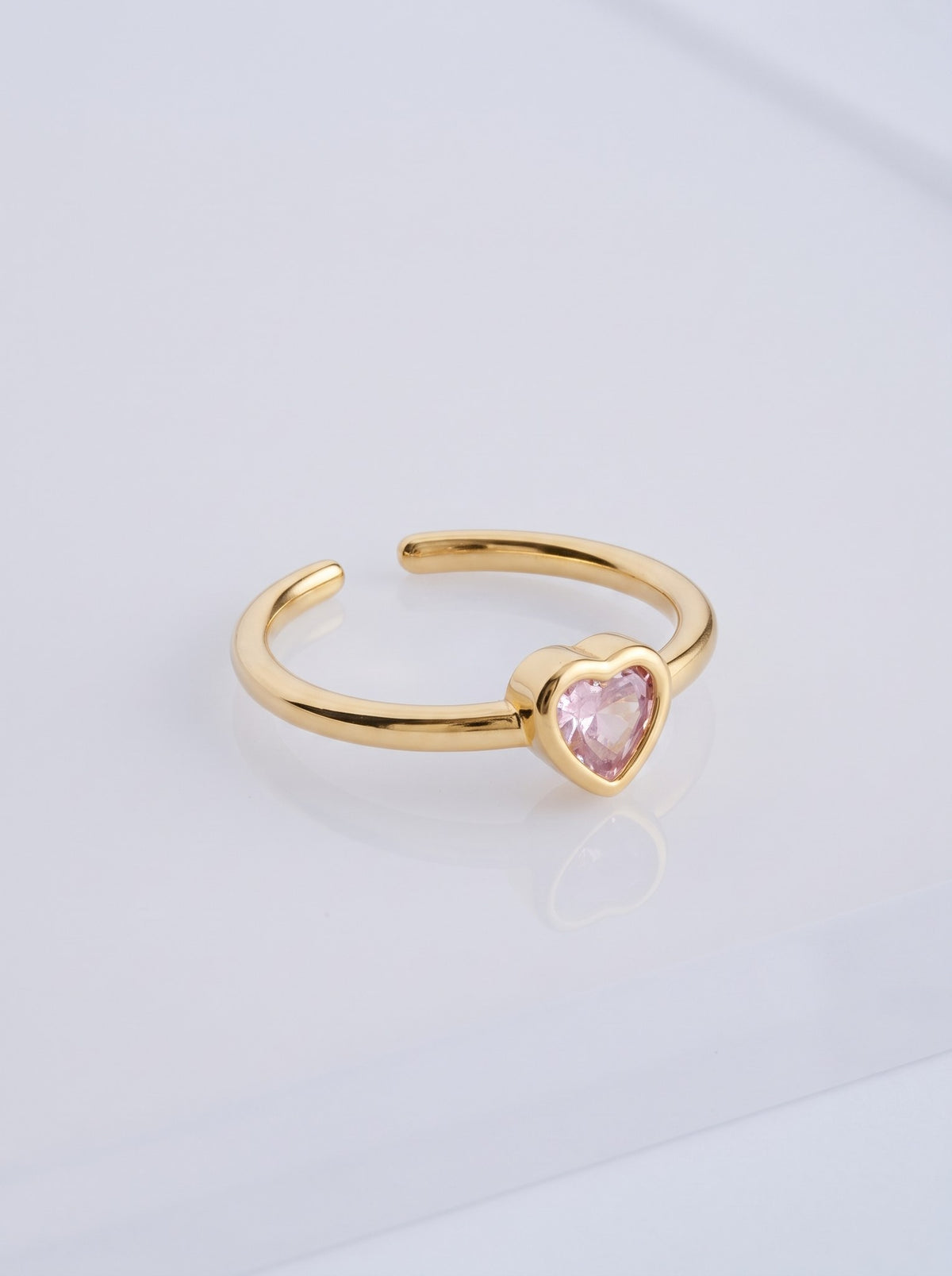 Anillo Corazon Rosa · Macro · Anturia