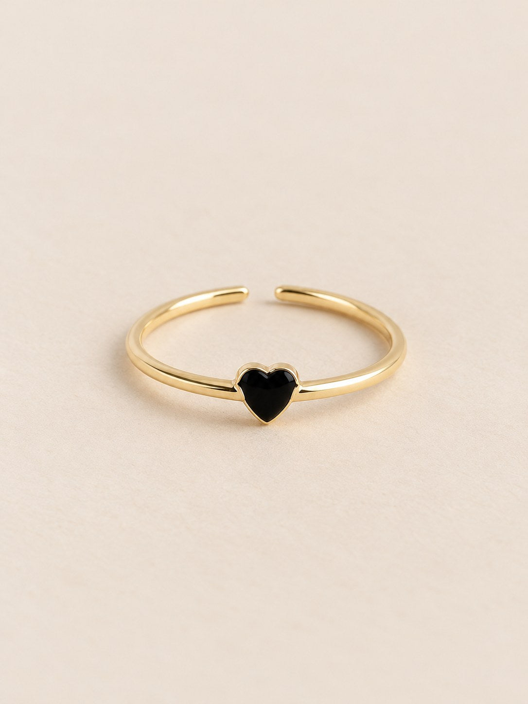 Anillo Corazon Mini Negro · Hero · Anturia