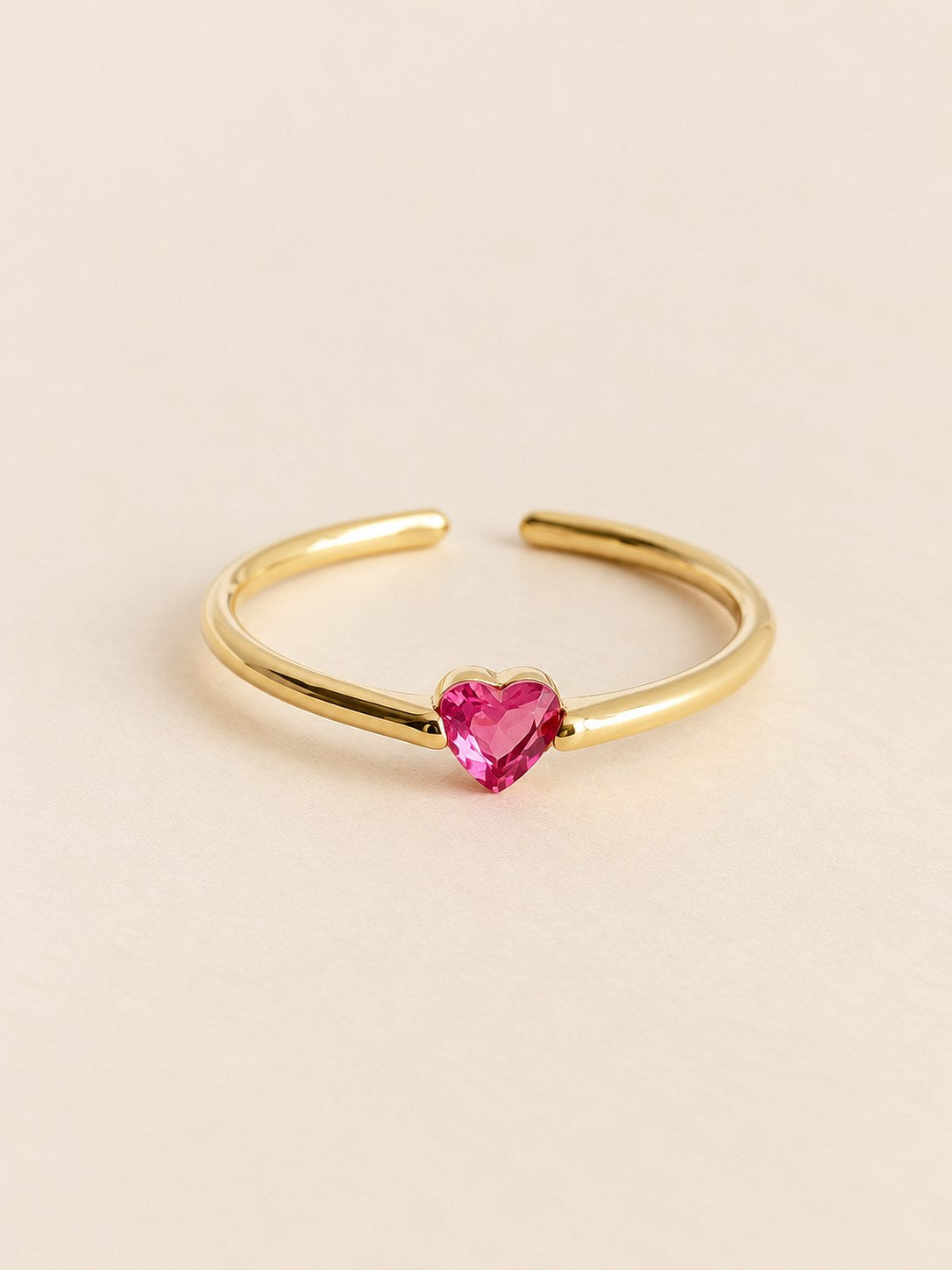 Anillo Corazon Mini Borgoña · Hero · Anturia