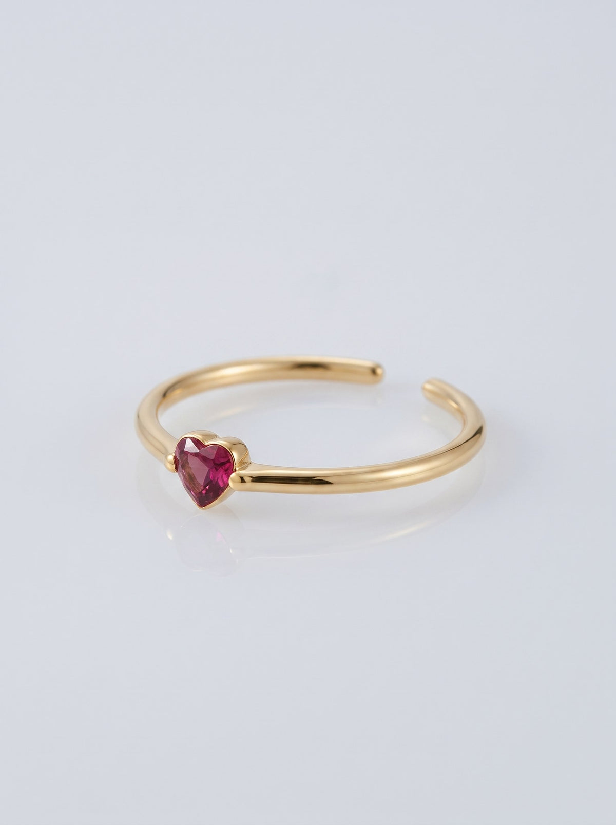 Anillo Corazon Mini Borgoña · Macro · Anturia
