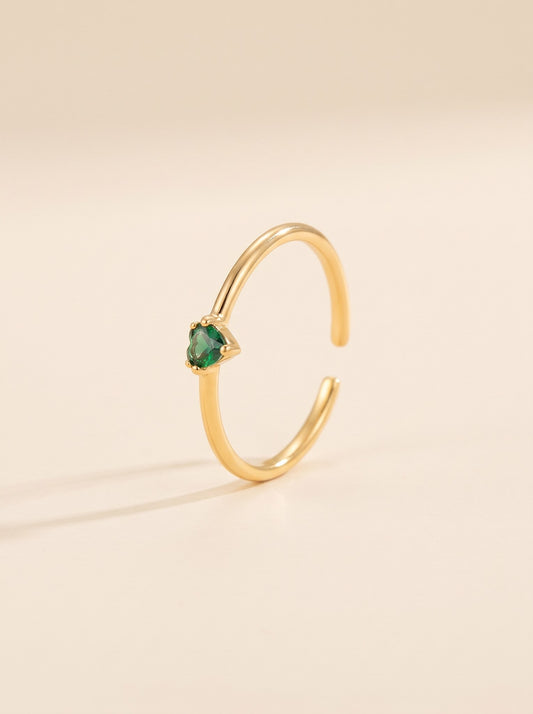 Anillo Corazon Mini Verde · Hero · Anturia