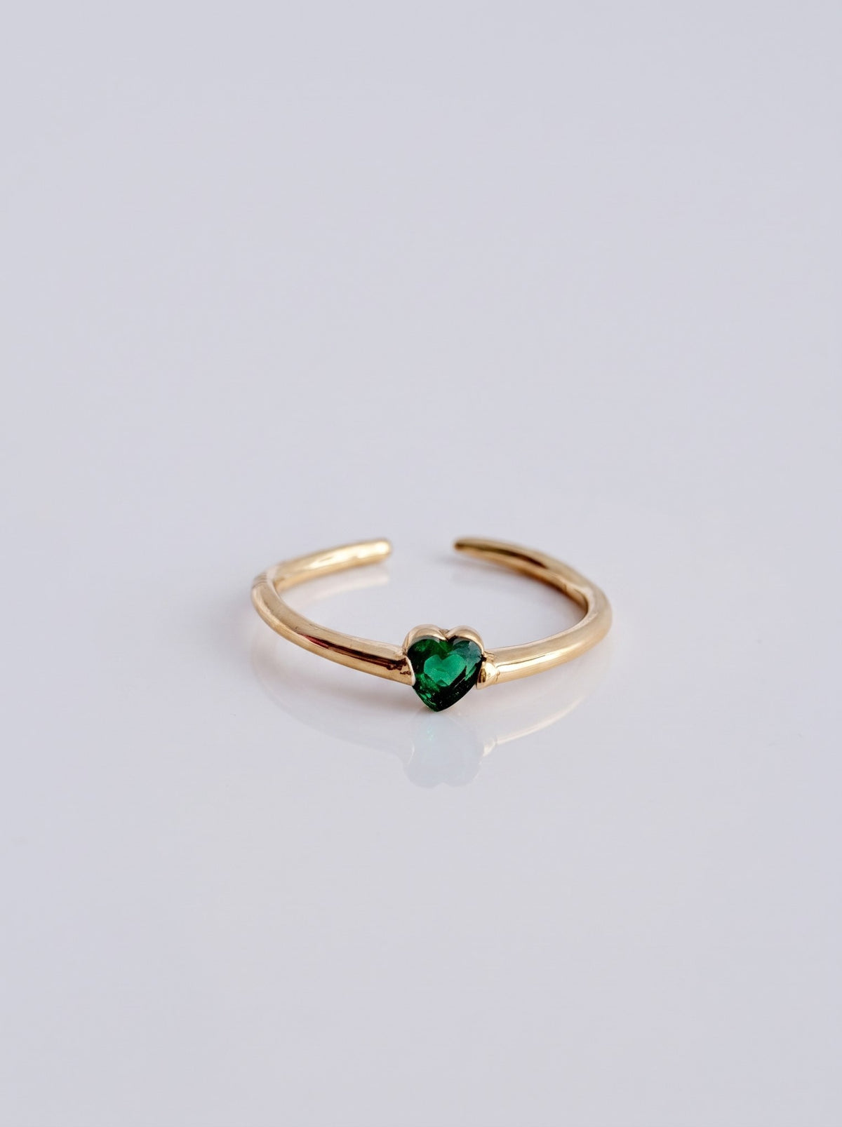 Anillo Corazon Mini Verde · Macro · Anturia