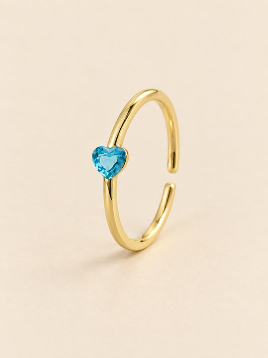 Anillo Corazon Mini Azul · Hero · Anturia