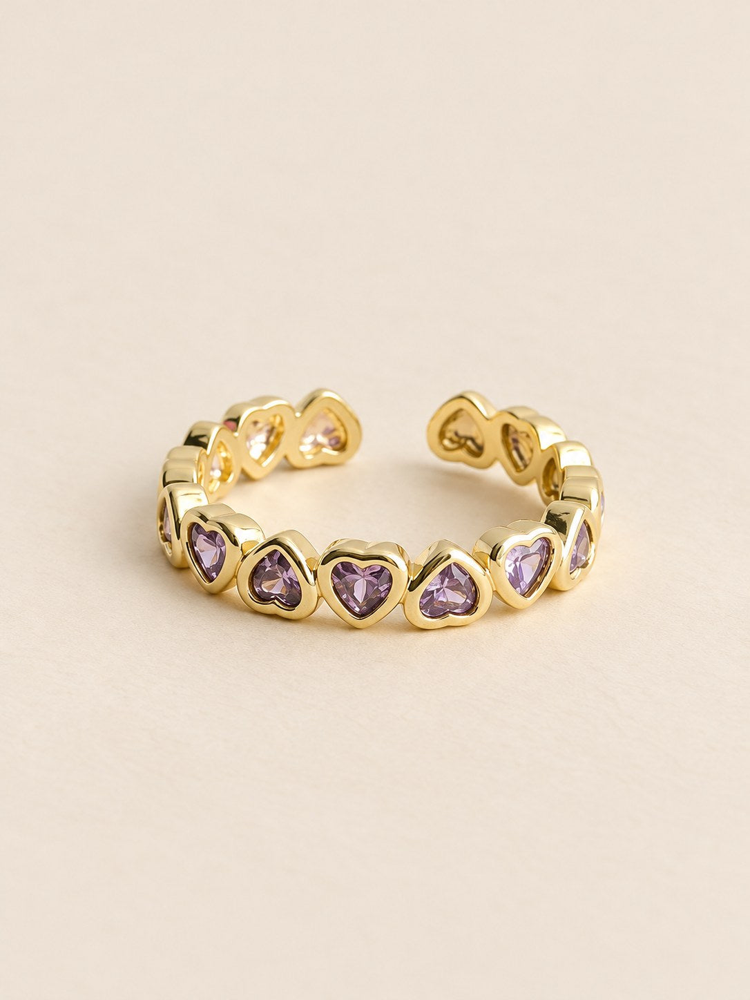 Anillo Corazones Lila · Hero · Anturia