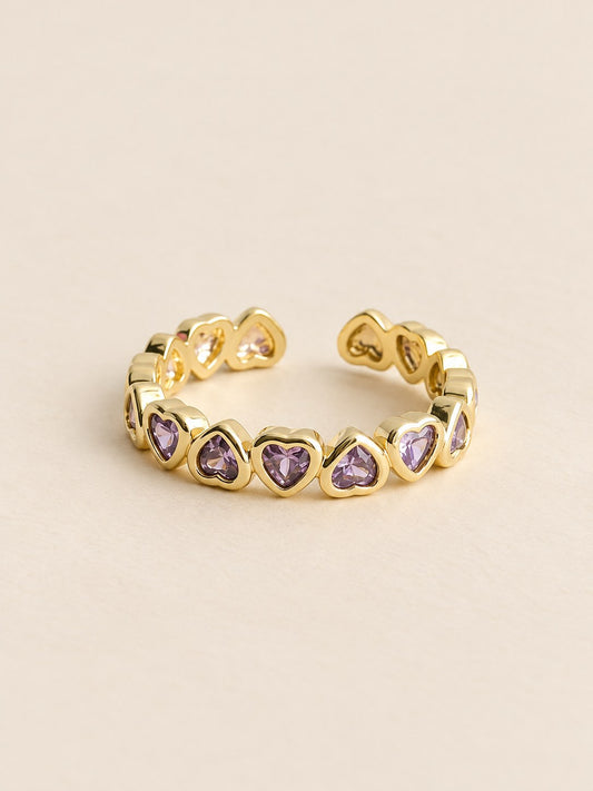 Anillo Corazones Lila · Hero · Anturia