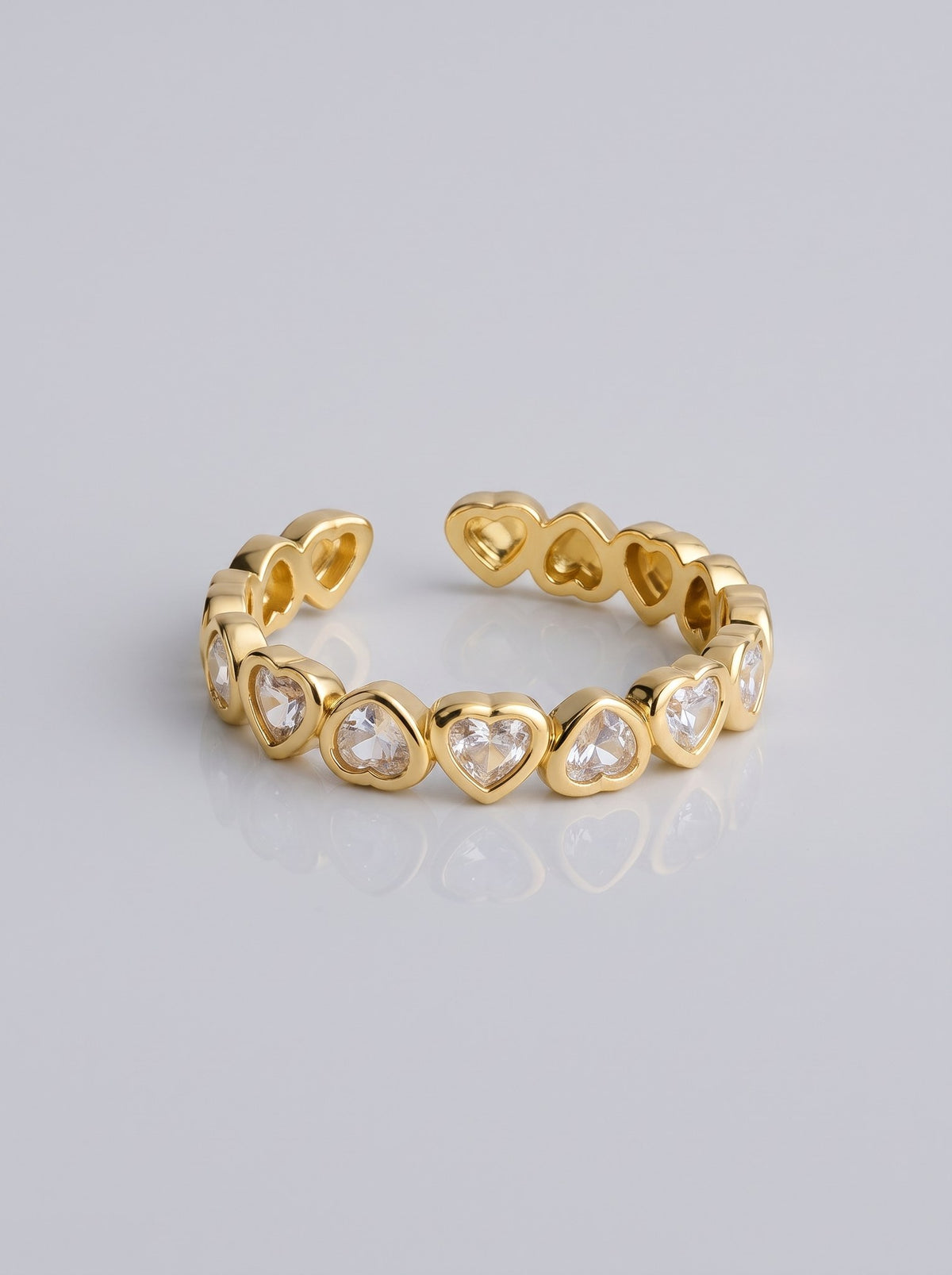 Anillo Corazones Cristal · Macro · Anturia