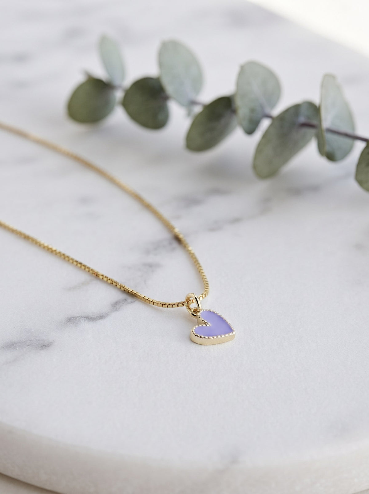 Collar Minimalist Corazon Morado · Lifestyle · Anturia