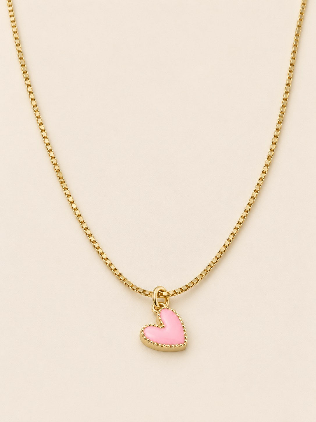 Collar Minimalist Corazon Rosa · Hero · Anturia