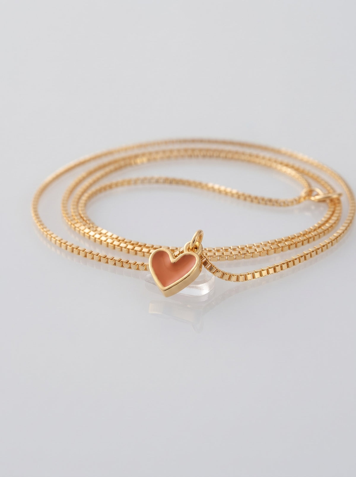 Collar Minimalist Corazon Terracota · Macro · Anturia