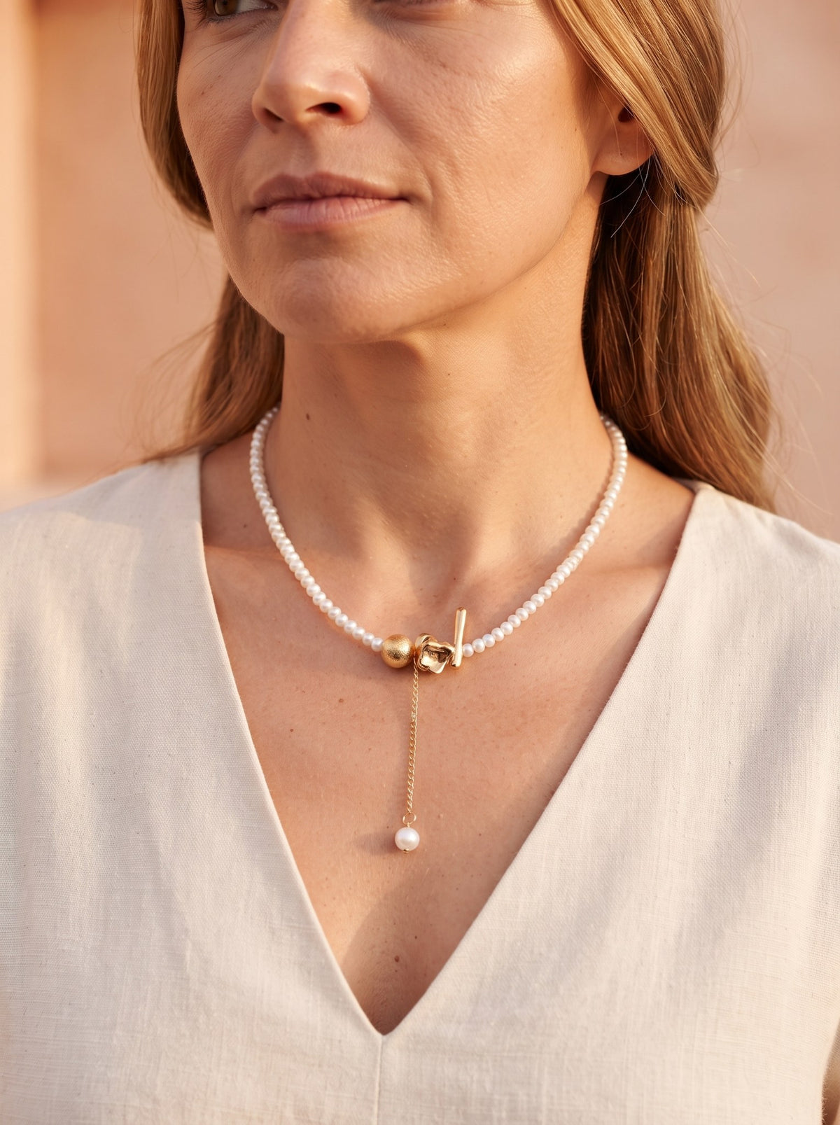 Corbatin Perlas · Modelo · Anturia