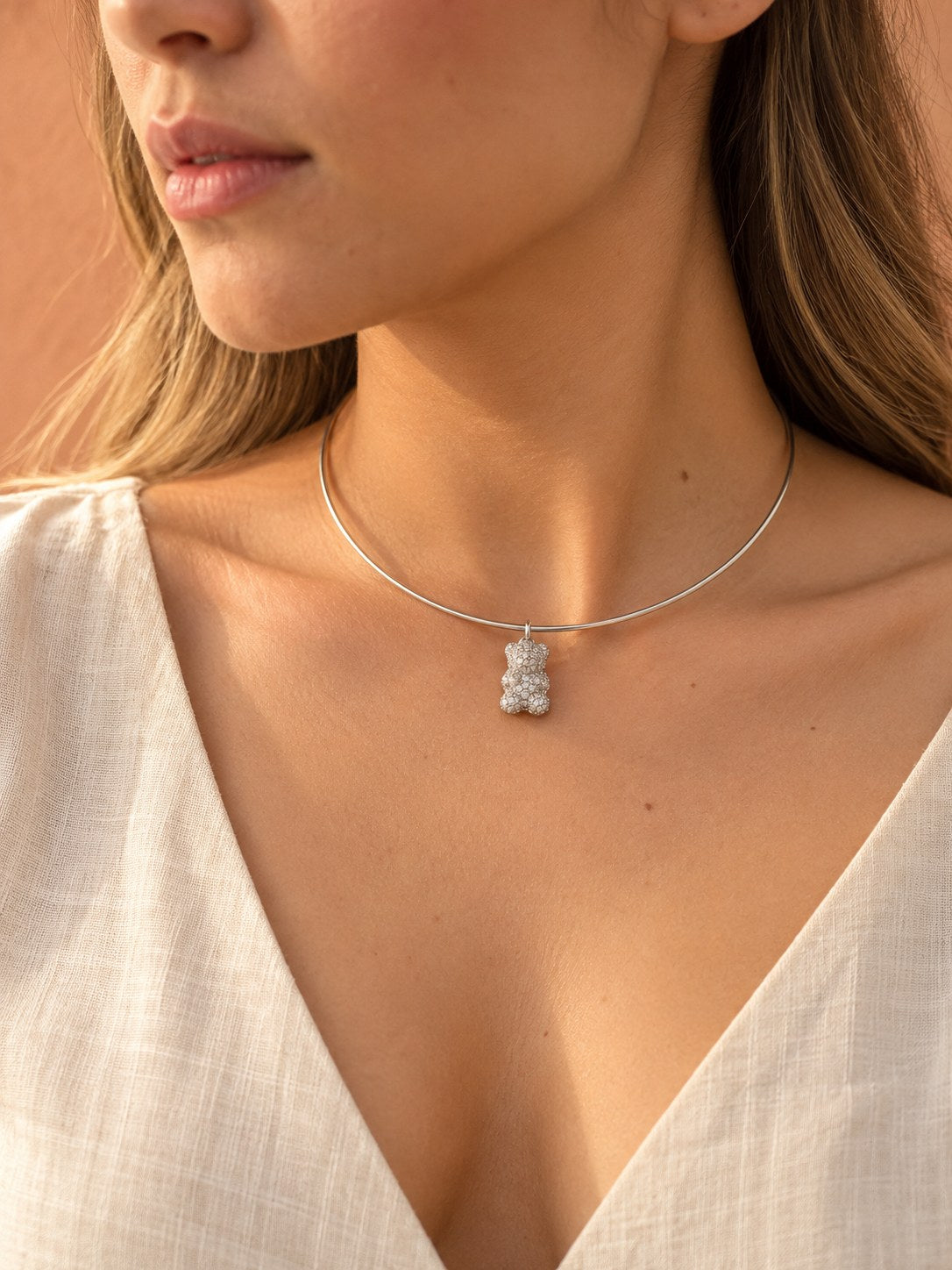 Gargantilla Para Charms Plateado · Modelo · Anturia