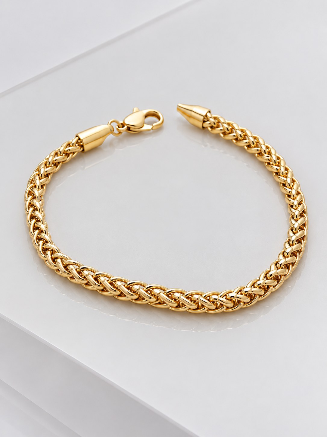 Pulsera Foxtail Dorado · Macro · Anturia