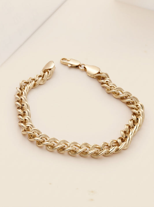Pulsera Eslabones Gruesa Dorado · Hero · Anturia