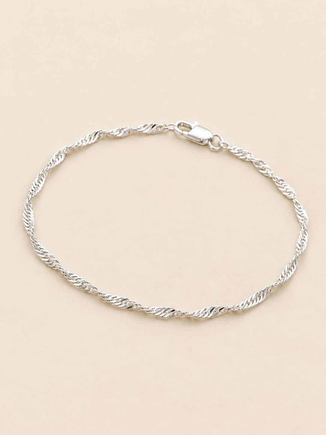 Pulsera Singapur Baño Plata · Hero · Anturia