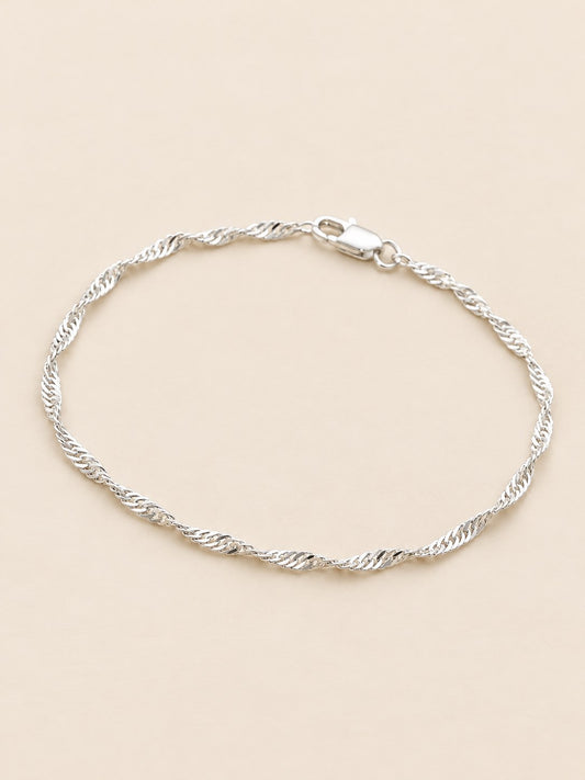 Pulsera Singapur Baño Plata · Hero · Anturia