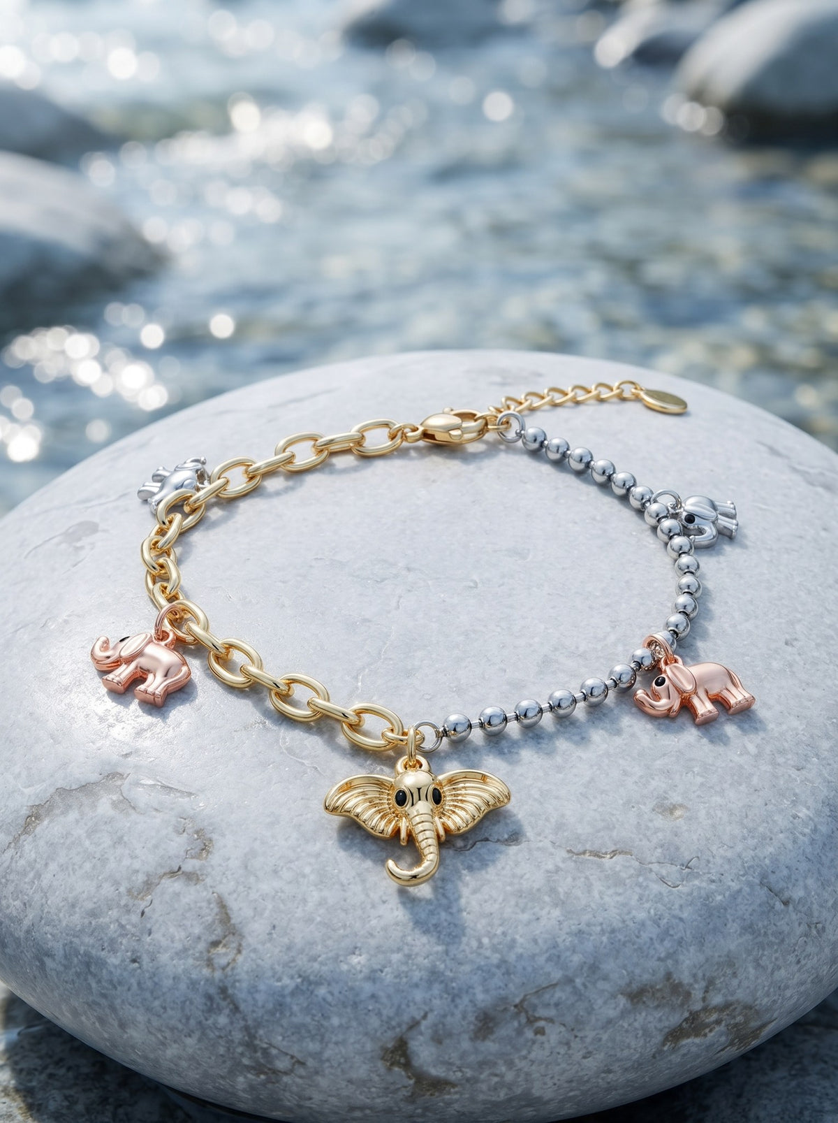 Pulsera 3 Oros Elefantes · Lifestyle · Anturia