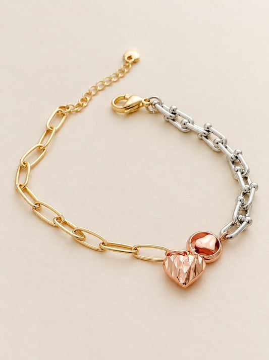 Pulsera 3 Oros Corazon Diamantado · Hero · Anturia