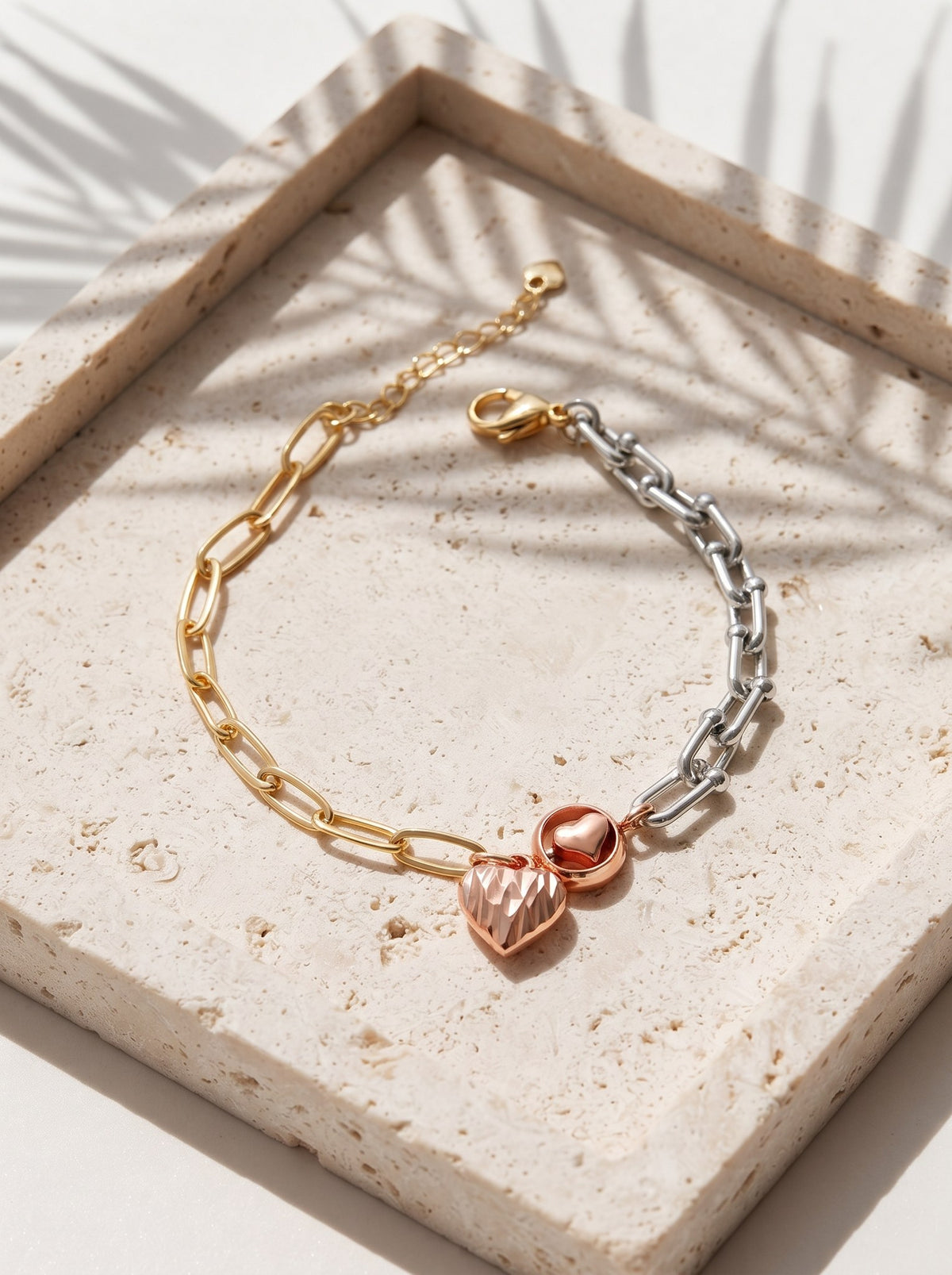 Pulsera 3 Oros Corazon Diamantado · Lifestyle · Anturia