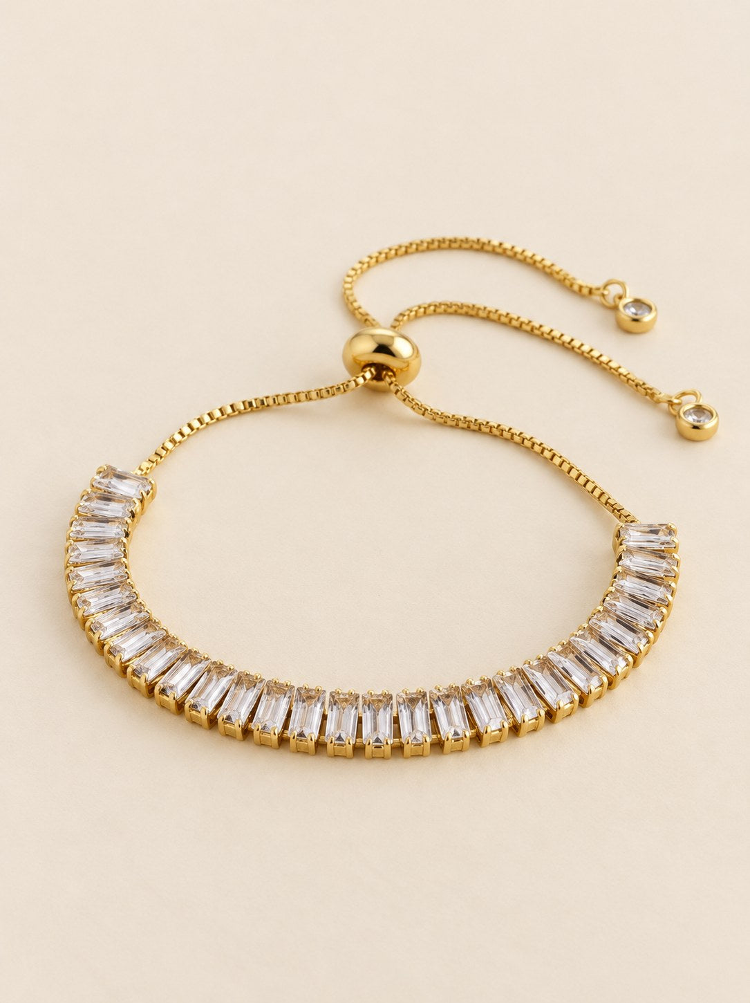 Pulsera Baguette Graduable Cristal · Hero · Anturia