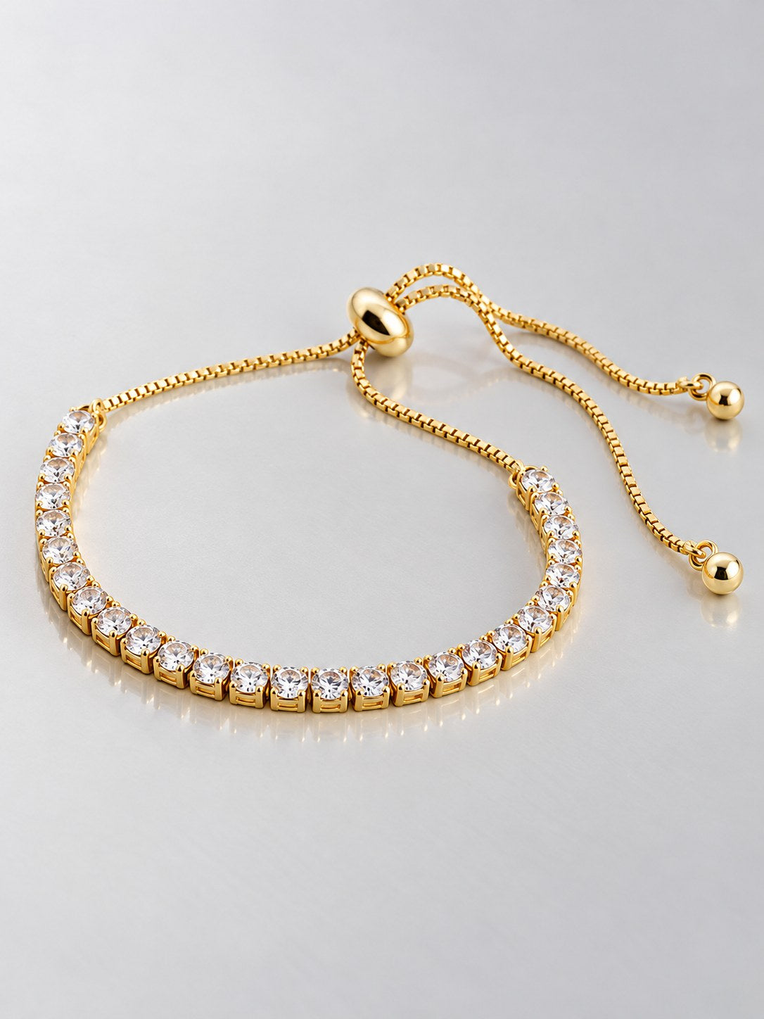 Pulsera Tipo Tennis Cristal Graduable · Macro · Anturia