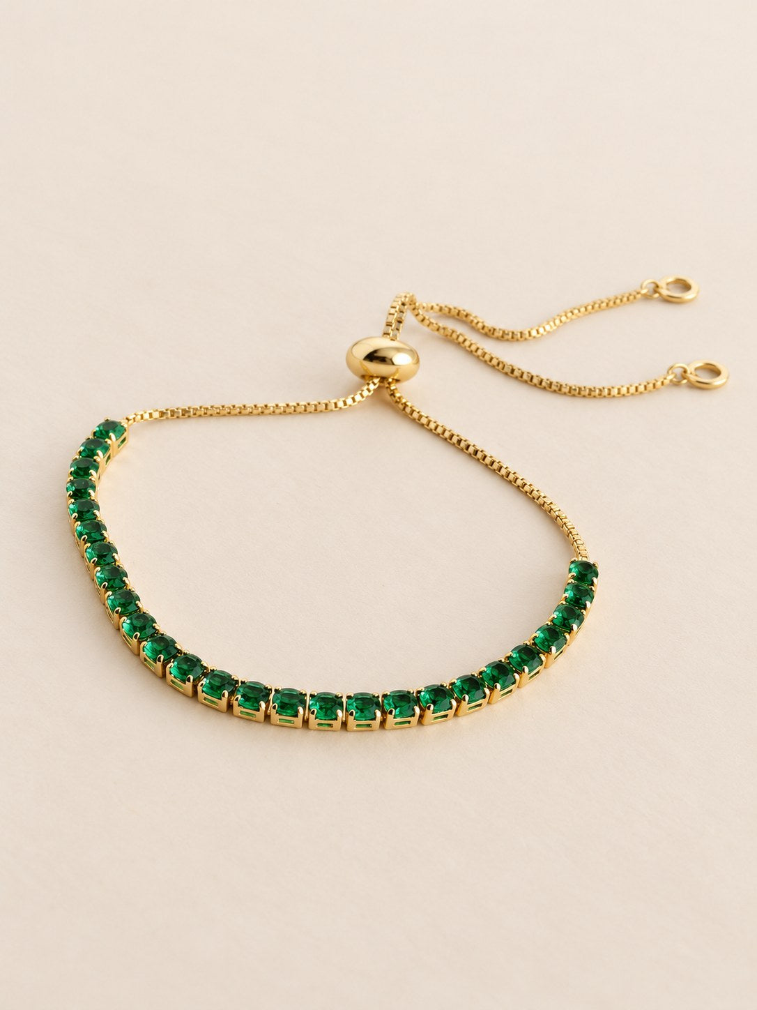 Pulsera Tipo Tennis Verde Graduable · Hero · Anturia