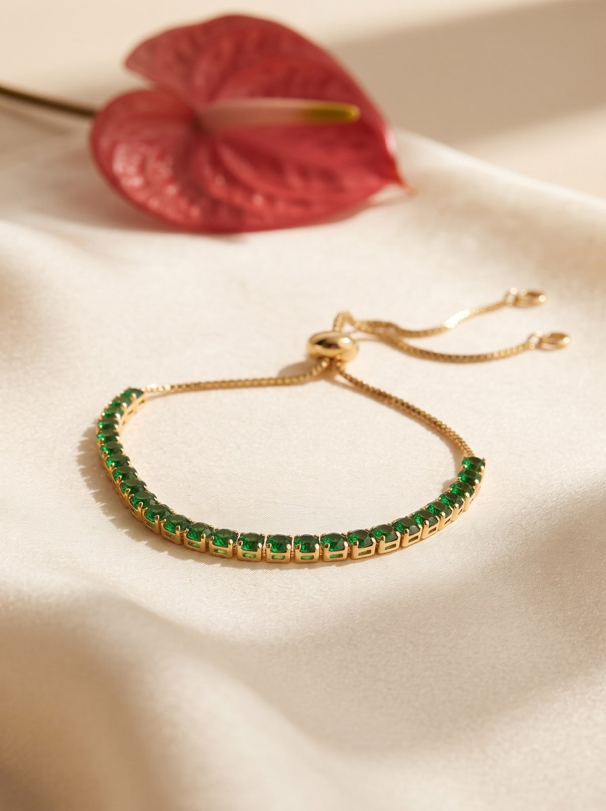 Pulsera Tipo Tennis Verde Graduable · Lifestyle · Anturia