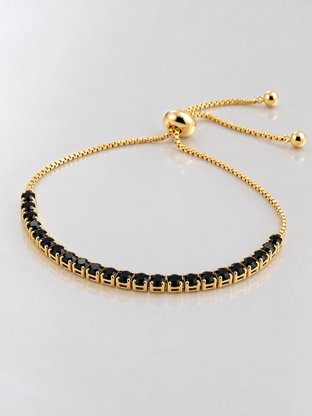 Pulsera Tipo Tennis Negro Graduable · Macro · Anturia