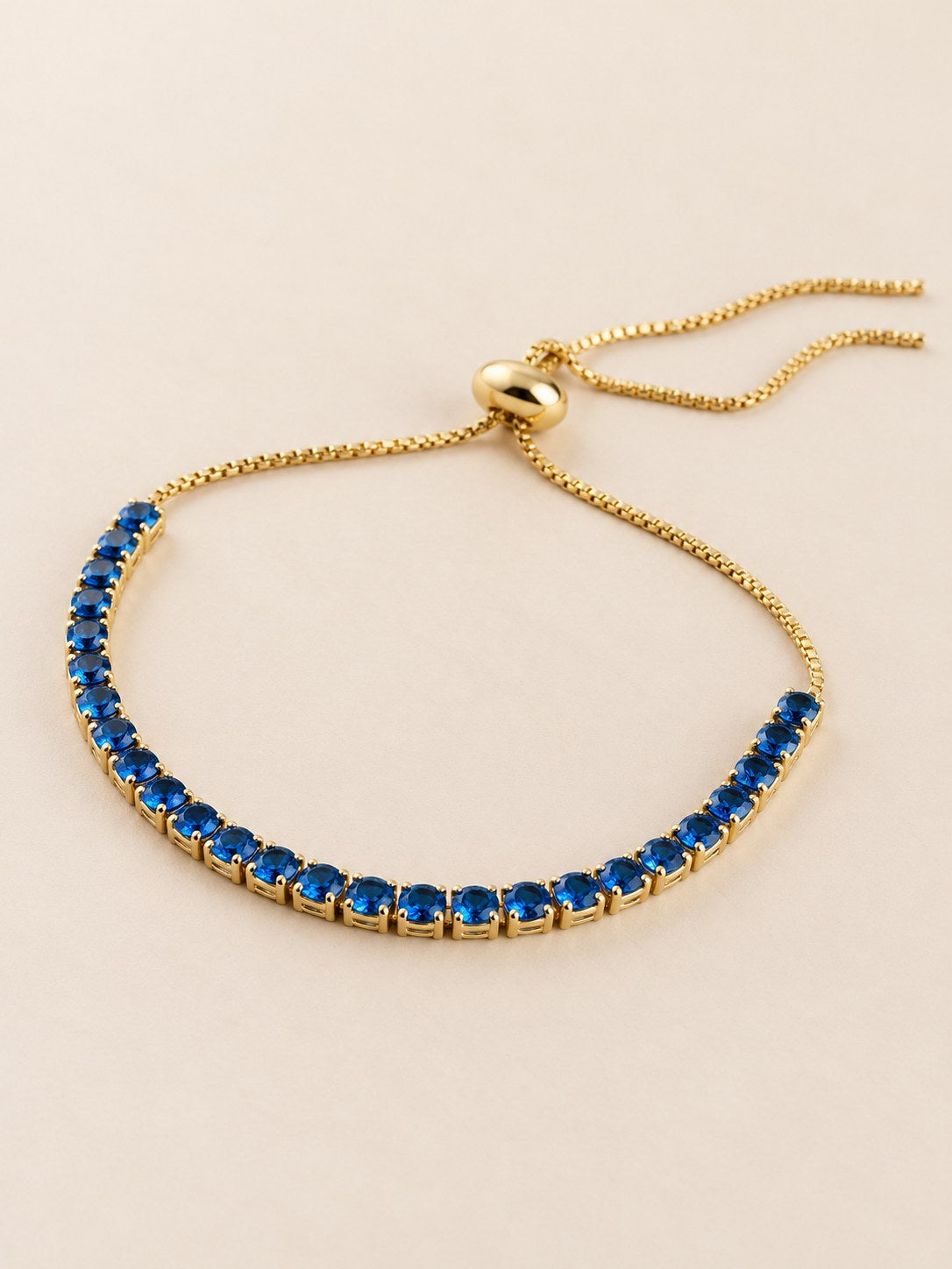 Pulsera Tipo Tennis Azul Graduable · Hero · Anturia