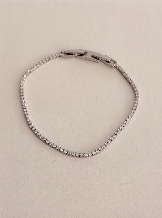 Pulsera Mini Tenis Plateada · Hero · Anturia
