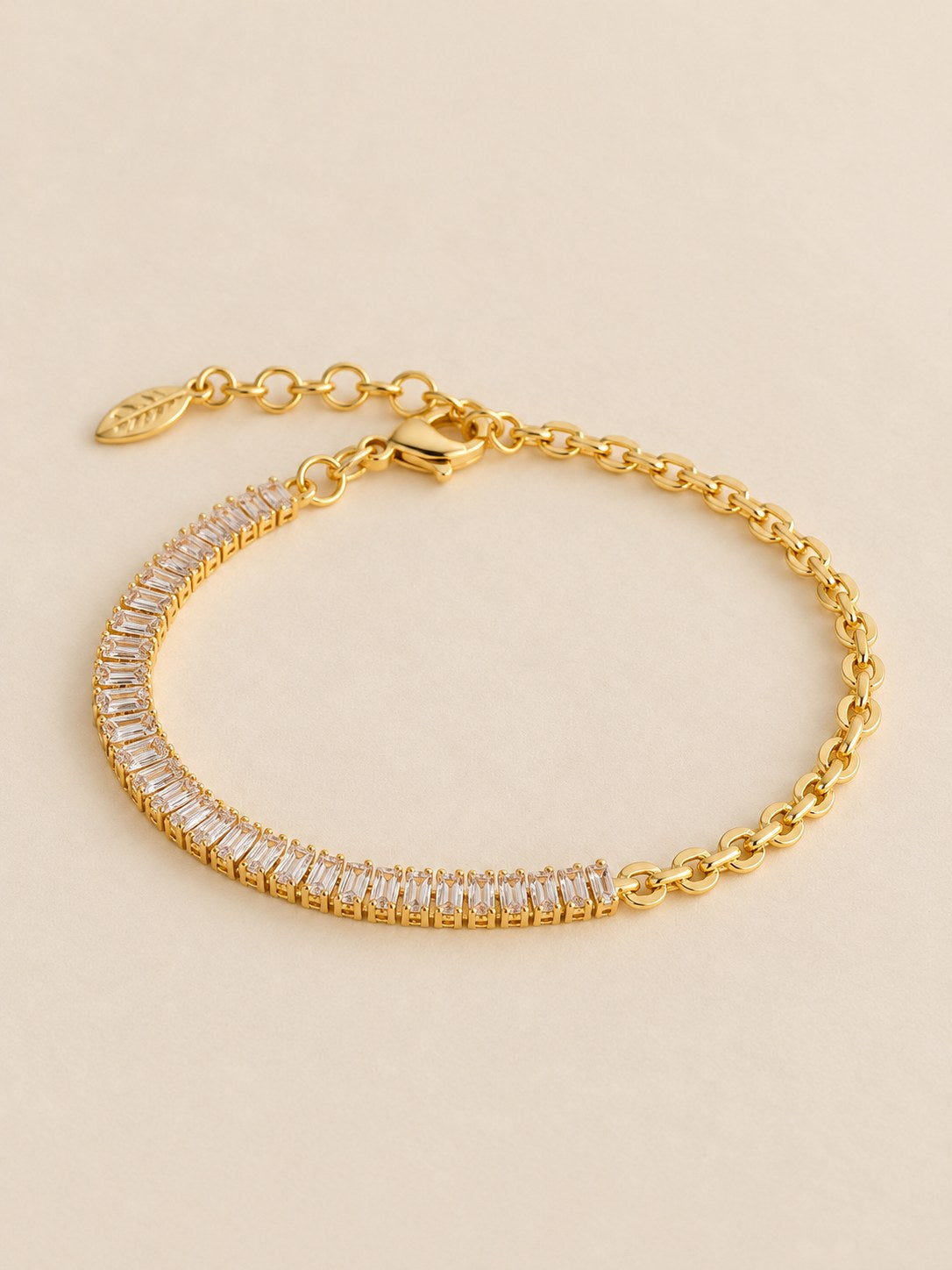 Pulsera Doble Tejido Eslabon Baguette · Hero · Anturia