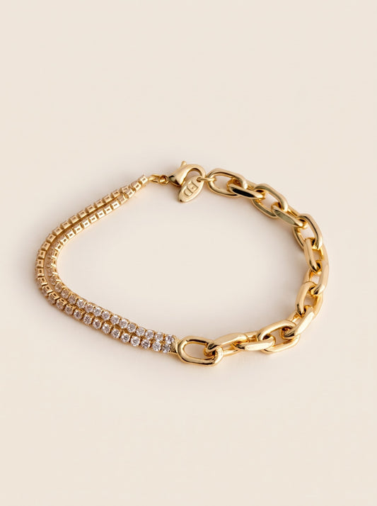 Pulsera Doble Tejido Eslabon Doble Tenis · Hero · Anturia
