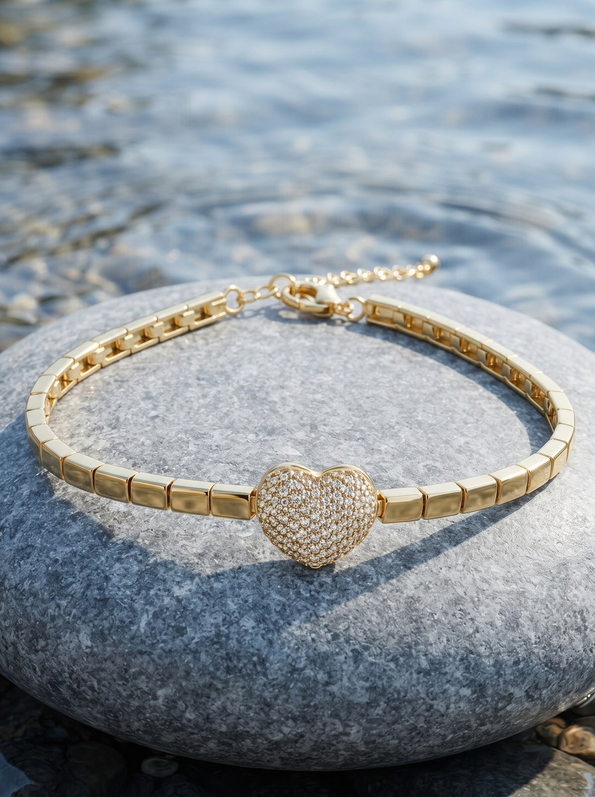 Pulsera Canutillo Corazon Circónes · Lifestyle · Anturia