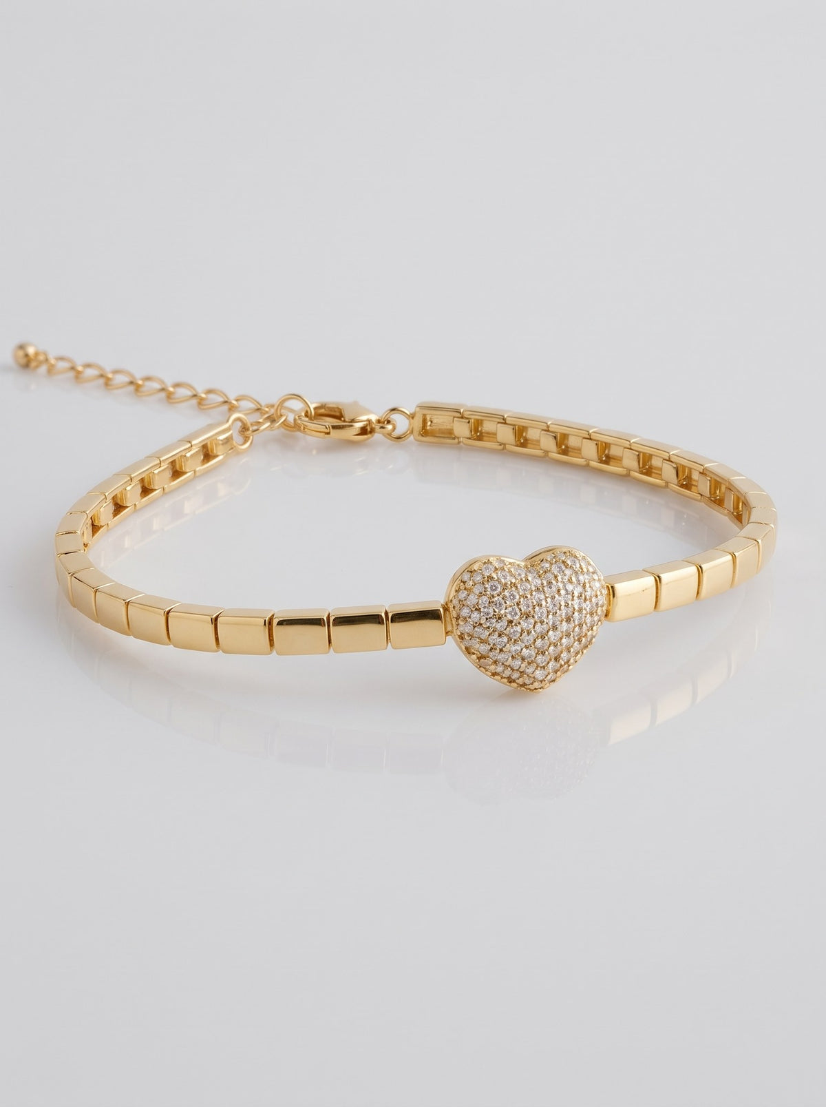 Pulsera Canutillo Corazon Circónes · Macro · Anturia