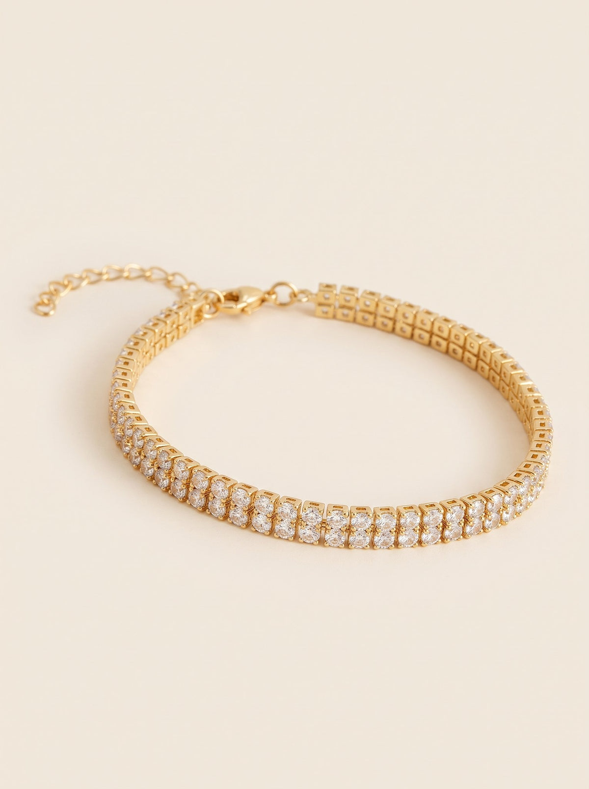 Pulsera Doble Tennis Dorado · Hero · Anturia