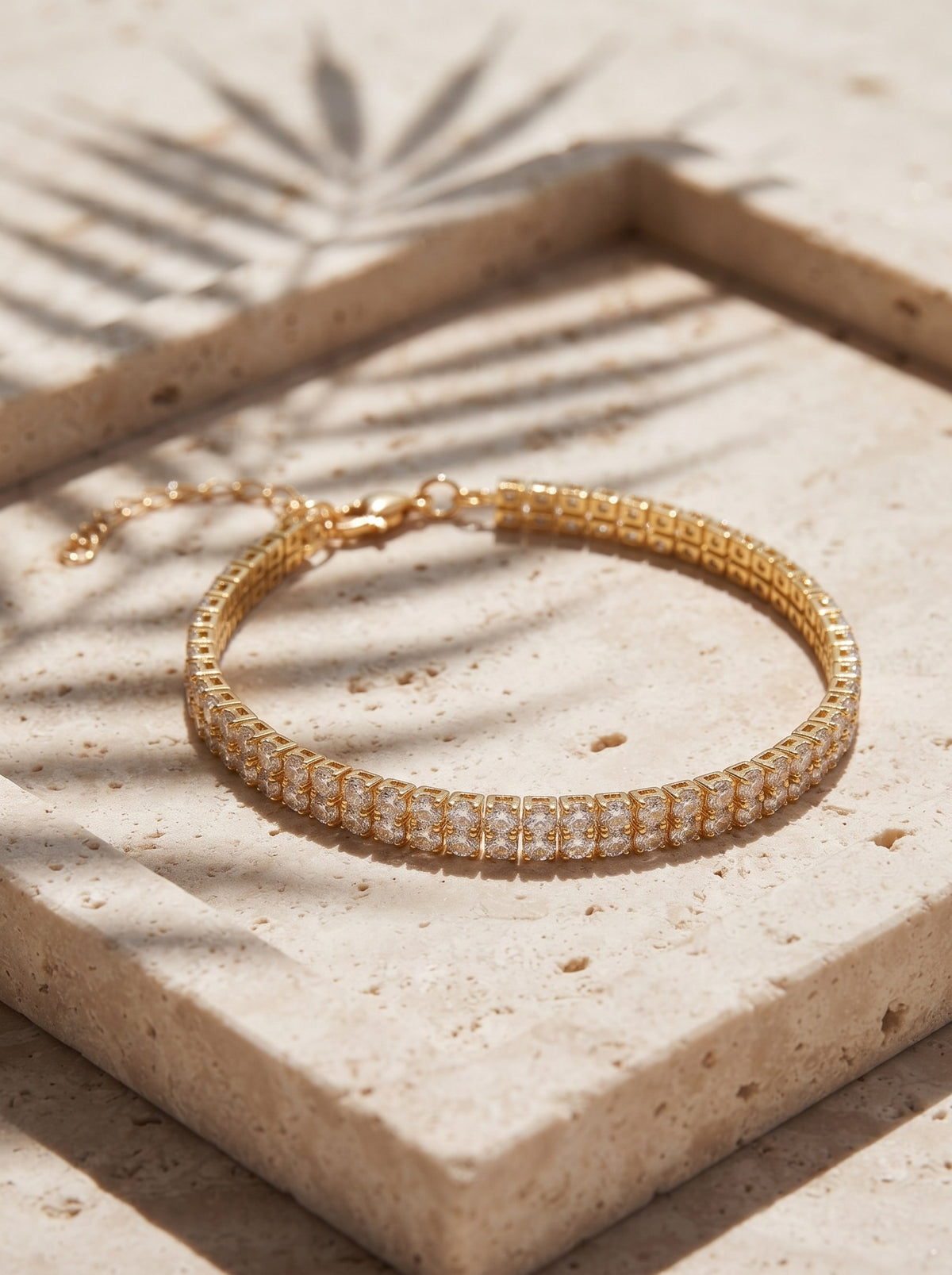 Pulsera Doble Tennis Dorado · Lifestyle · Anturia
