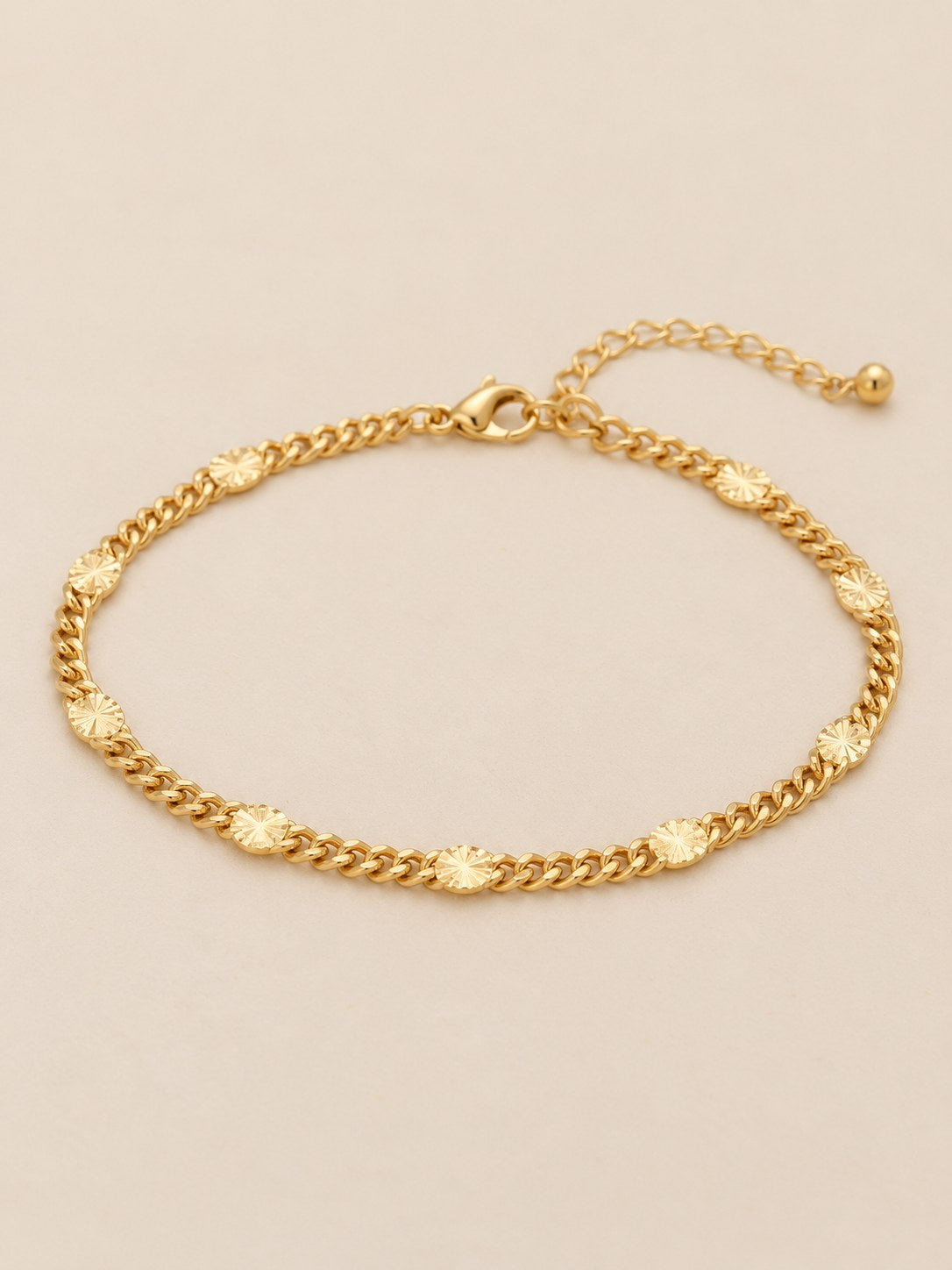 Tobillera Punto Diamantado Dorado · Hero · Anturia