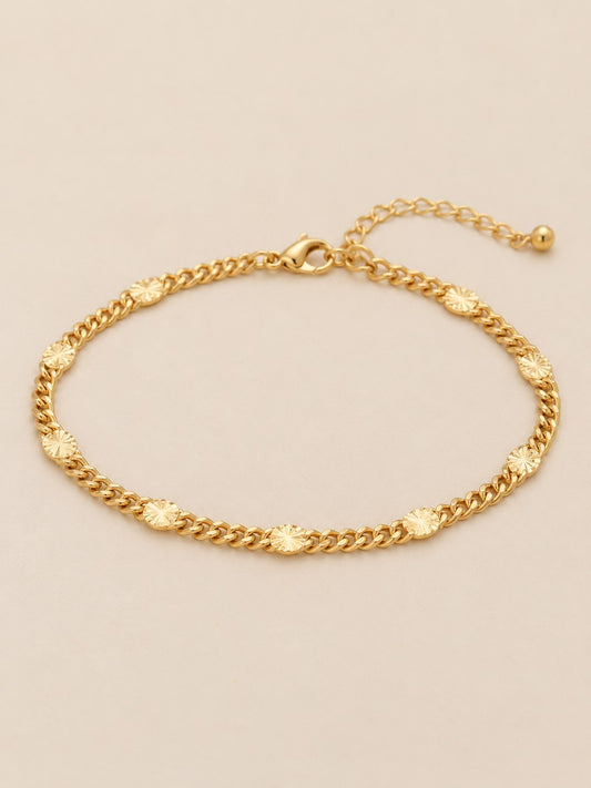 Tobillera Punto Diamantado Dorado · Hero · Anturia