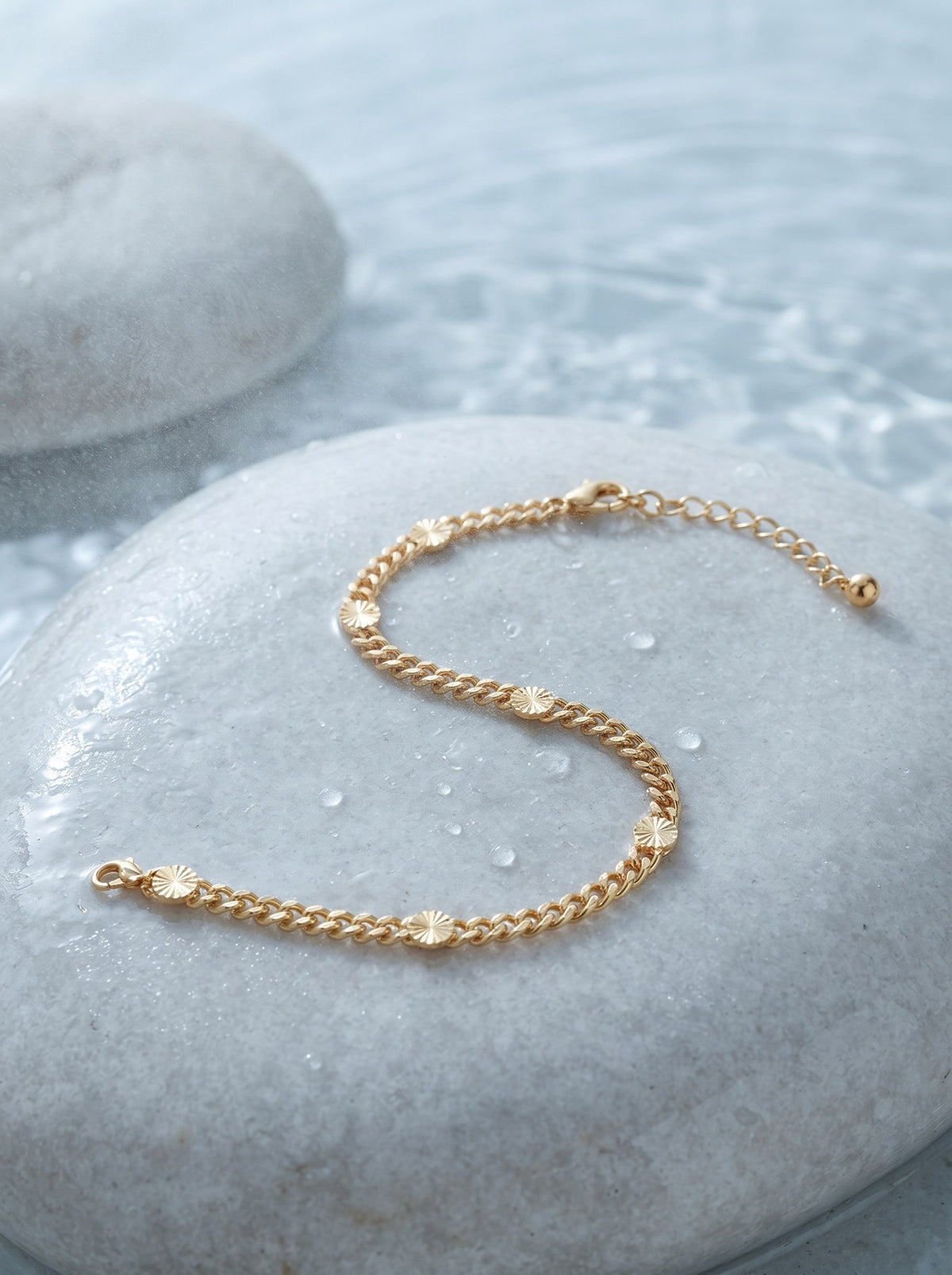 Tobillera Punto Diamantado Dorado · Lifestyle · Anturia