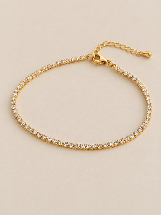 Tobillera Tenis Dorado · Hero · Anturia