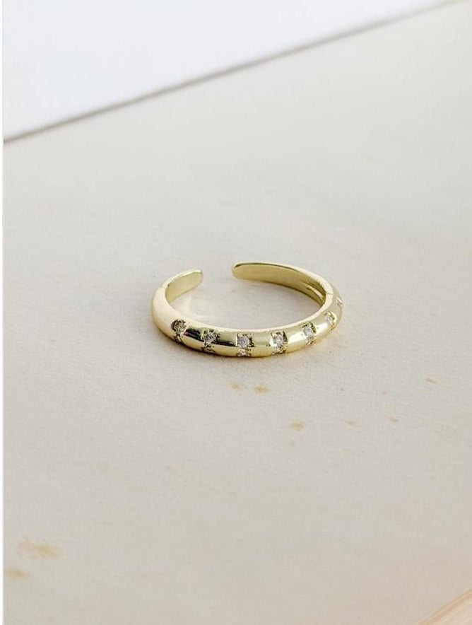 Anillo Circón Incrustado Cristal · Anturia
